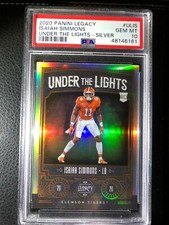 🔥💎  ISAIAH SIMMONS UNDER THE LIGHTS SILVER PRIZM PSA 10 GEM MINT ROOKIE RC 