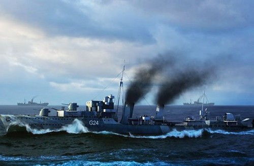 Trumpeter 05333 1/350 HMCS Huron Destroyer 1944 - Picture 2 of 9