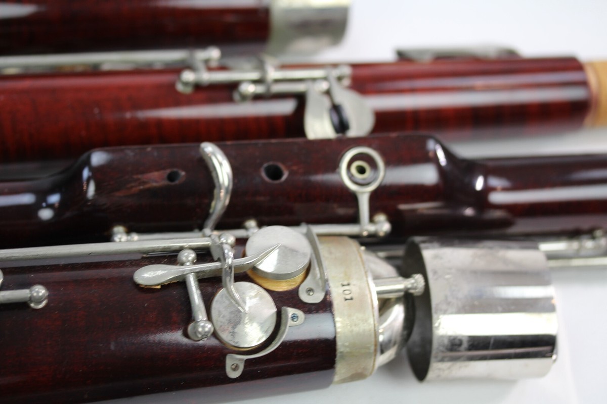 RESTORED VINTAGE BASSOON FROM CZECHOSLOVAKIA 101 CURLY MAPLE