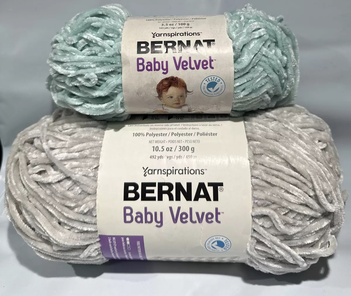 Bernat velvet 2025 yarn misty gray