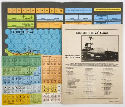 1986 TSR, Target: Libya Operations Across the Line of Death Game Unpunched w/Map