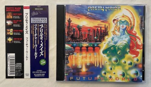 Pretty Maids - Future World (Original Japan CD w/OBI) Epic Sony ESCA 5145 - Afbeelding 1 van 3