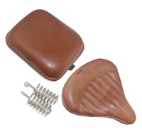 FüR Royal Enfield Klassisch Pure Leder Vorne Hinten Sattel Brown Farbe Aes