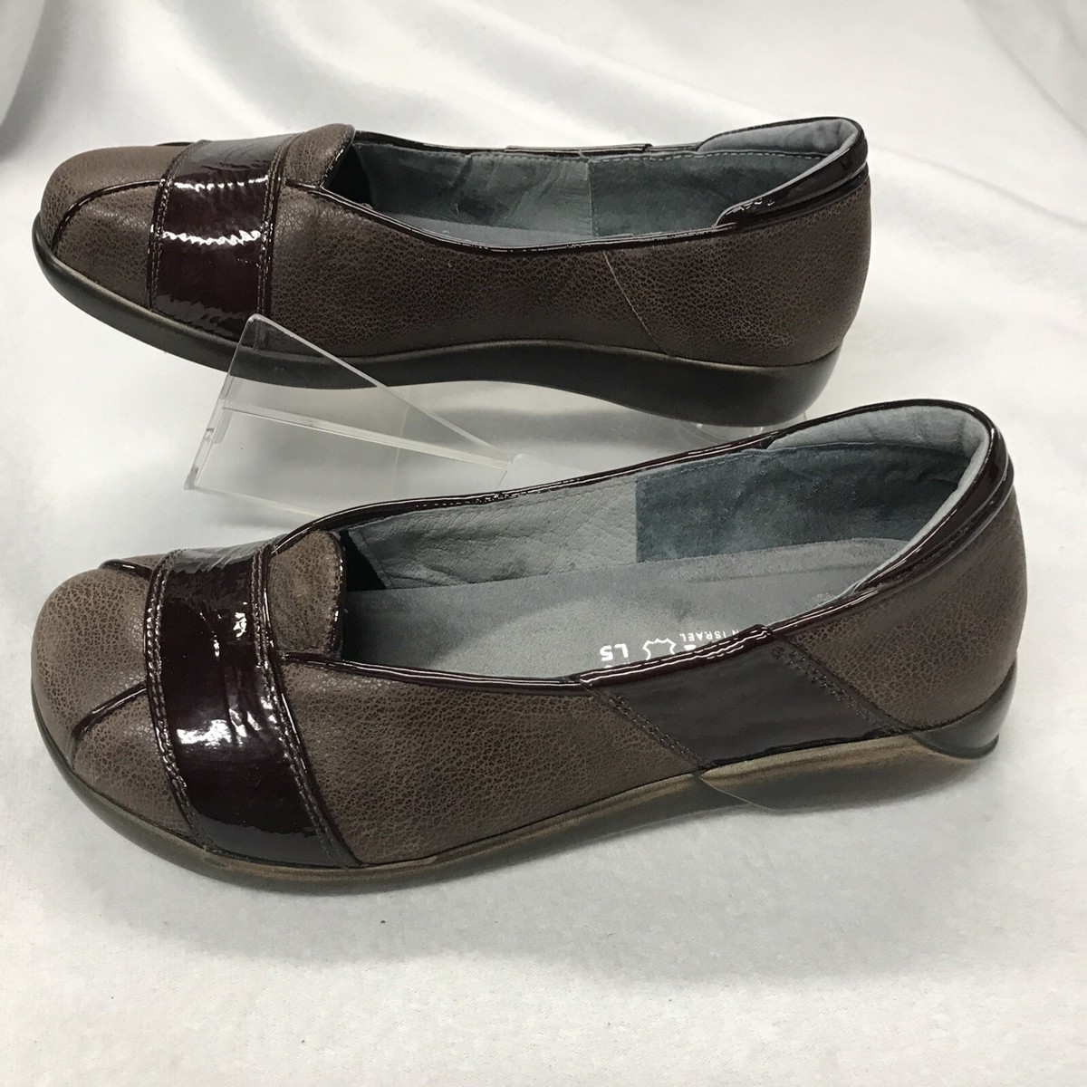 NAOT Brown Leather Slip On Loafers Flats Shoes Womens 36 US 