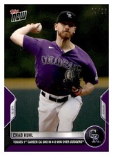 2022 Topps Now Purple Parallel #421 Chad Kuhl Rockies 9/25