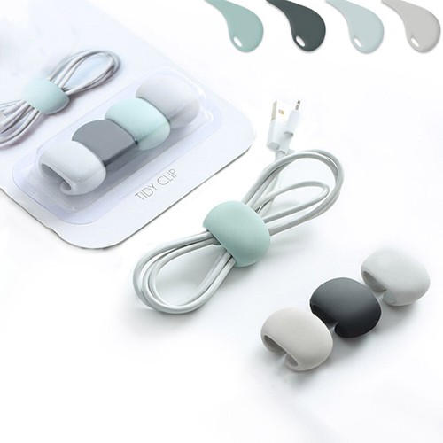 4 Pcs Ladekabelspeicherschnalle Kabel-Draht-Organizer Kopfhörerhalter - Afbeelding 7 van 11