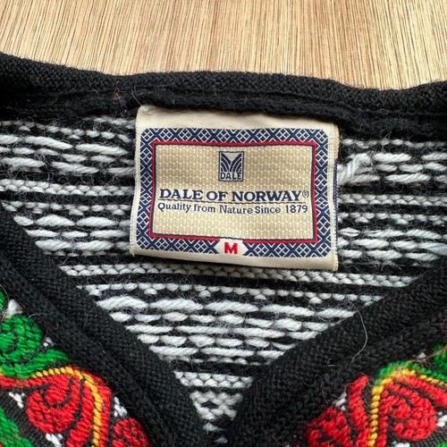 Cardigan maglione sci vintage DALE OF NORWAY classico sede 100% lana M - Foto 5 di 9