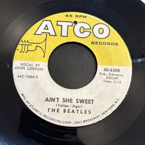 The Beatles - Ain't She Sweet / Nobody's Child - Vinyl 7", 45 RPM ATCO 45-6308