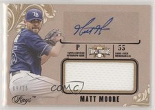 2014 Topps Triple Threads Unity Jumbo Relics Gold 9/25 Matt Moore Auto 1u6