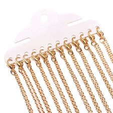 17 7/8" Pre-made Rose Gold Necklace Chains - US Seller