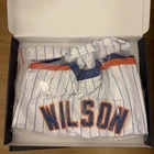 Mookie Wilson Signed New York Pinstripe Baseball Jersey (JSA)