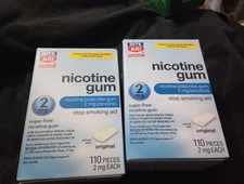 2x Rite Aid Nicotine Gum Original flavor 2mg 220pieces  2/26 Exp