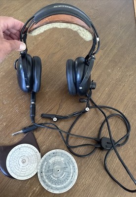 Vintage Flightcom Aviation Pilot Headset Buy it Now $99!  Free Shipping!