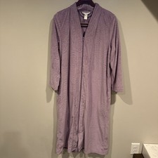 Adonna Rose Dream Zip Up Long Robe Women's Sz Medium Long Sleeve