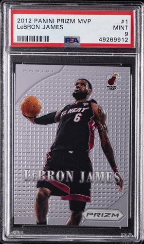 2012 PANINI PRIZM MOST VALUABLE PLAYERS #1 LEBRON JAMES PSA 9