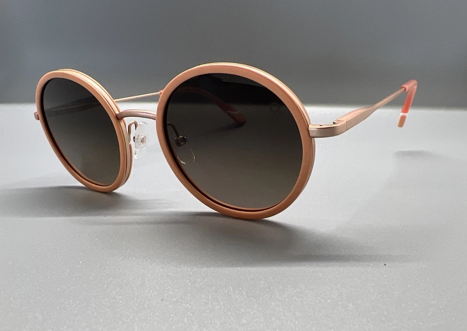 Gafas de sol Etnia Barcelona redondas oro rosa/melocotón degradado 51-21-145 España como nuevas Foto 3 de 4