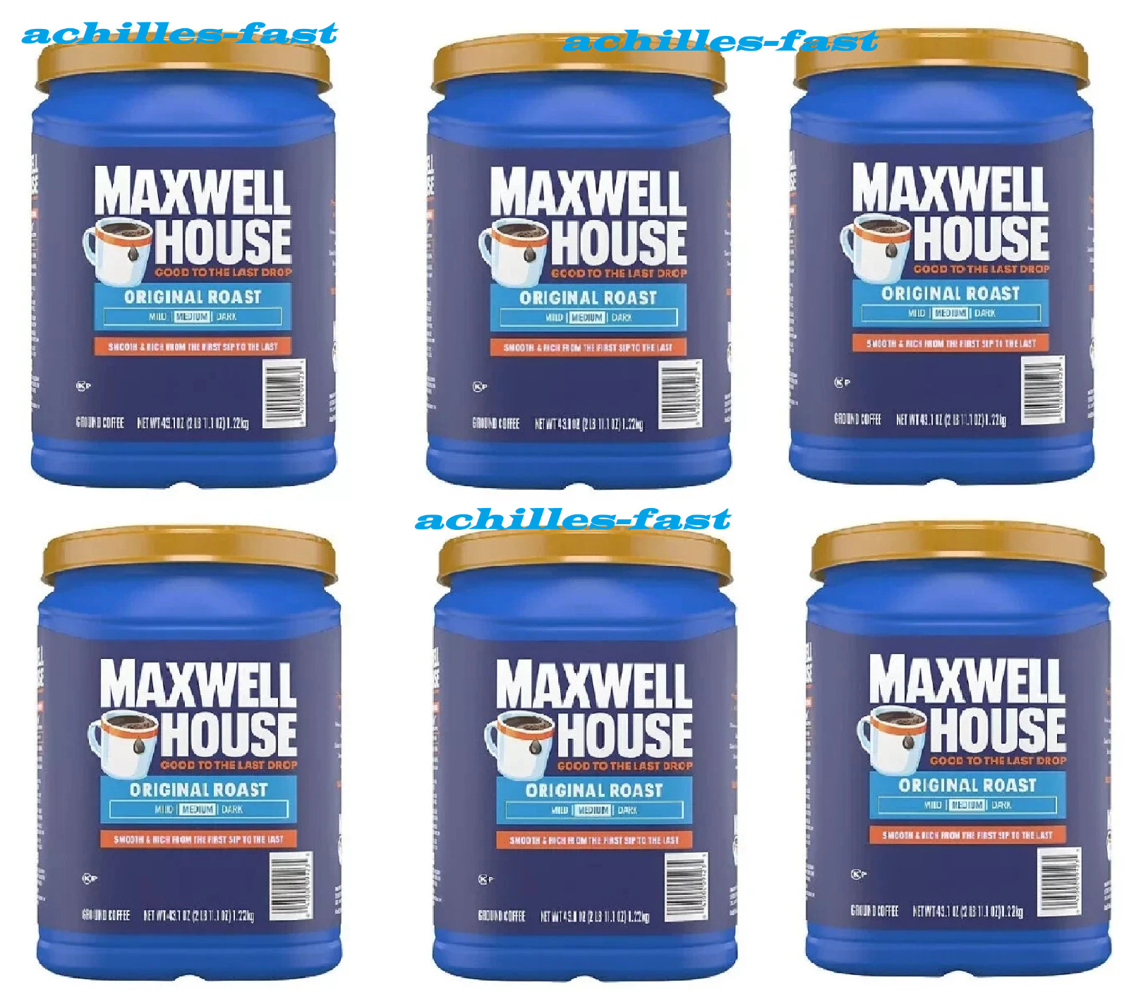 6 Pack - Maxwell House Original Roast Medium Ground Coffee, 