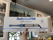 BaBylissPRO Nano Titanium Reverse Taper Curling Wand NEW Open Box Professional