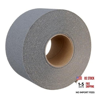 3M Safety-Walk Medium Duty Resilient Tread, 4 in x 60 ft, Anti-Slip 4-Inch Gray
