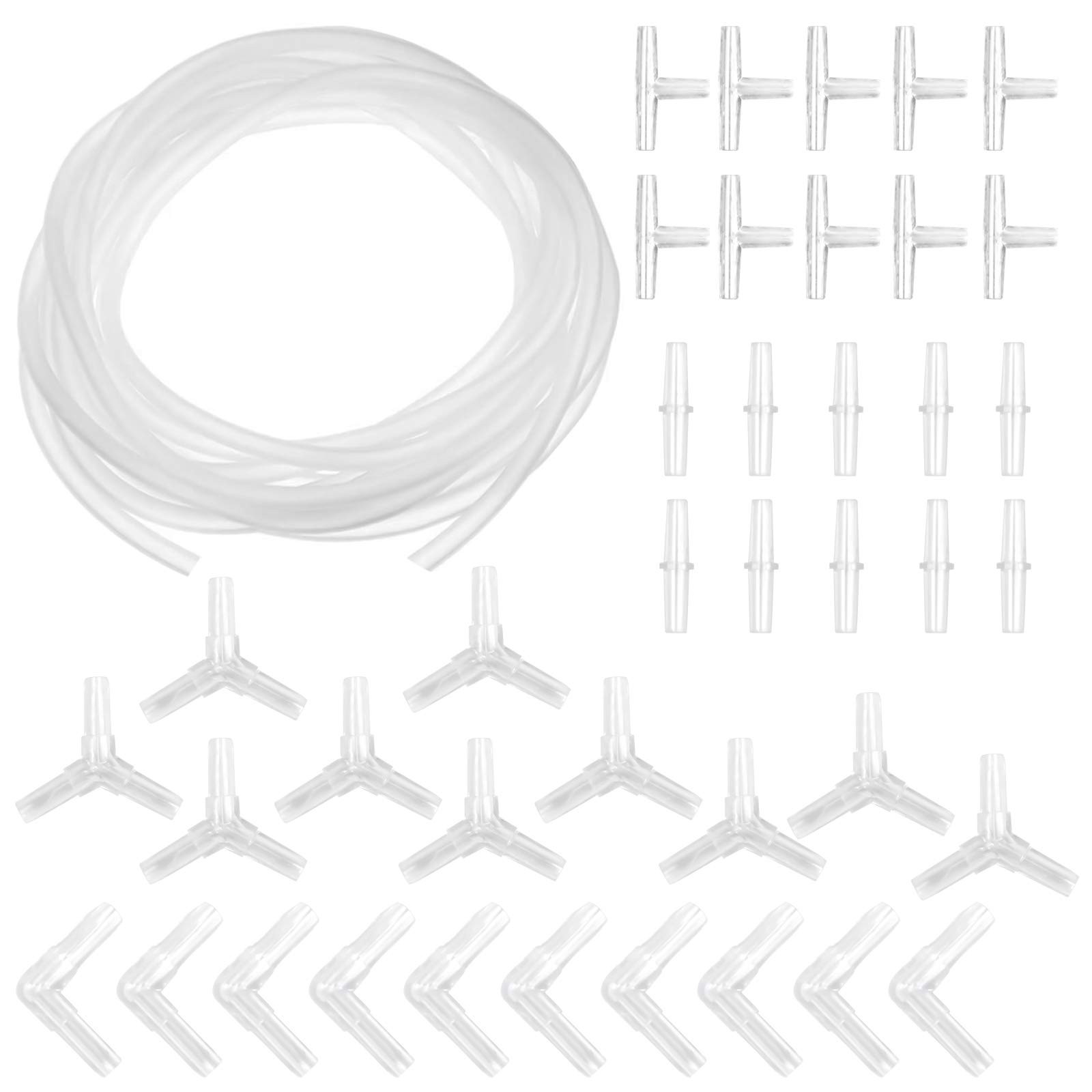 Skyzone Aquarium Airline Connectors and Tube Hose,Air 41 Count (Pack of 1)