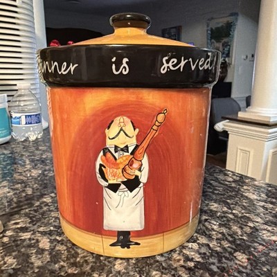 Certified International Dinner Is Served! By Tracy Flickinger 7'' Canister & Lid