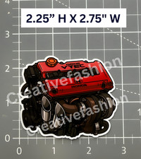 New Honda V-tech Engine Vinyl Sticker 1 New Honda V-tech Engine Vinyl Sticker 1