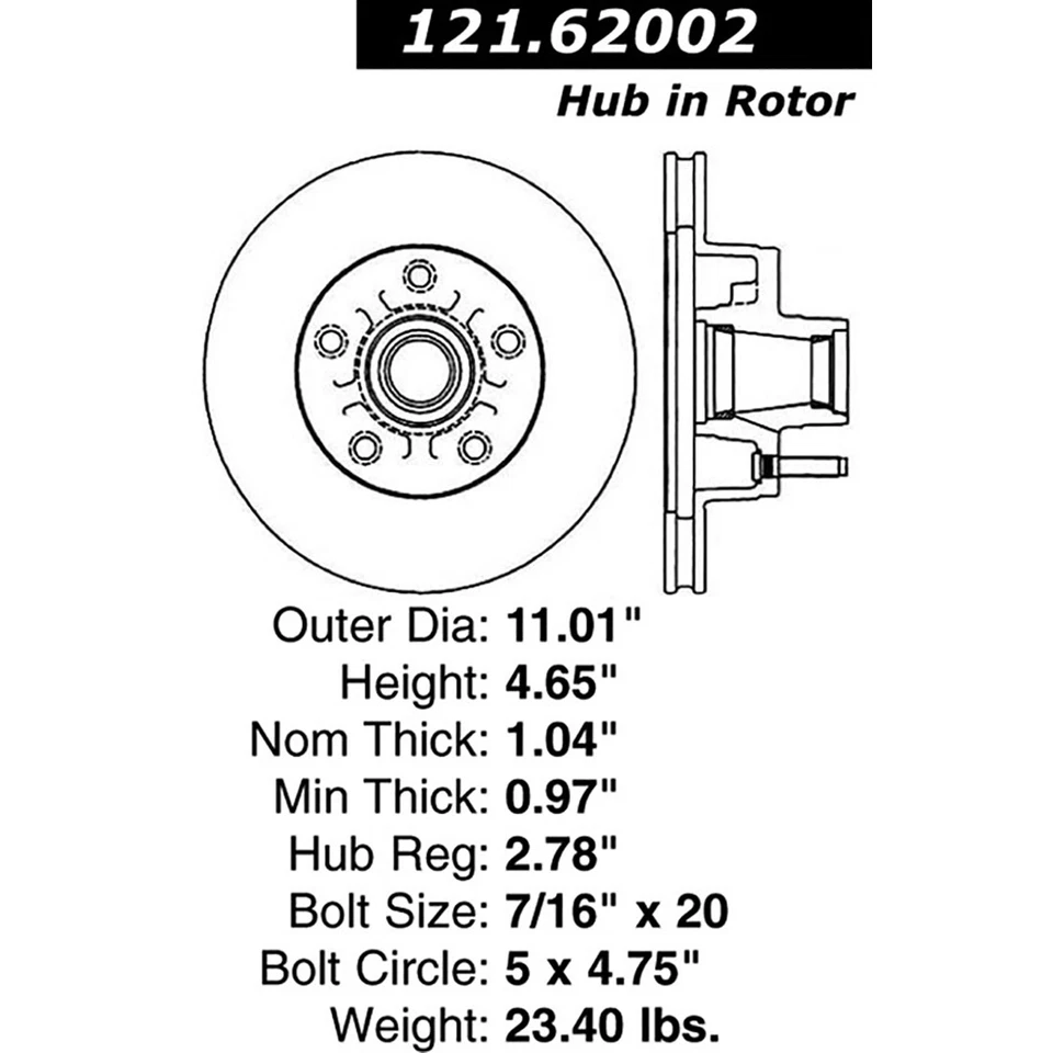 Juego de pastillas de freno de disco delanteras rotor de freno de disco C-Tek para camioneta Chevrolet G10 1971-1973 Foto 4 de 4