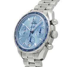 OMEGA Speedmaster 38 Co-Axial 324.30.38.50.03.001 Unisex Blue Stainless #W1759 3