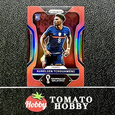 AURELIEN TCHOUAMENI RC /399 RED REFRACTOR PANINI PRIZM FIFA WORLD CUP 2022