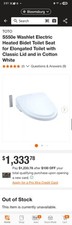 TOTO S550e SW3054 01 Washlet Heated Bidet Toilet Seat Auto Open Close White