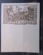 ALGERIE timbre N° 204 PALAIS D'ETE neuf ** NON dentelé en TBE lot LE54