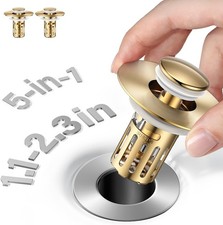 Bathroom Sink Stopper-All Metal Sink Stopper-Universal Fit 99 Bathroom Stopper