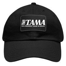TAMA Drums Black Dad Hat with Leather Patch - Adjustable Size