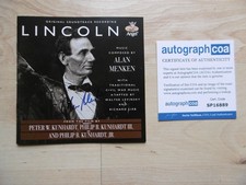 Alan Menken Original Autogramm signed CD Booklet "Lincoln" Soundtrack ACOA