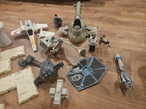 VINTAGE KENNER STAR WARS 1980's PLAYSET PARTS LARGE LOT ORIGINAL TOYS