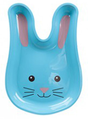 Rabbit Face Geschirr, Osterhase Tabletts in 3 Farben Kunststoff Teller Buffet Süßigkeiten