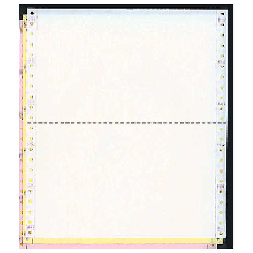 Carta continua 9-1/2 x 5-1/2" colore 3 parti lato Perfs - Foto 1 di 2