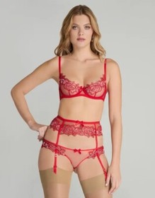 Agent Provocateur Lindie Red Brief AP4 Large NWT $195