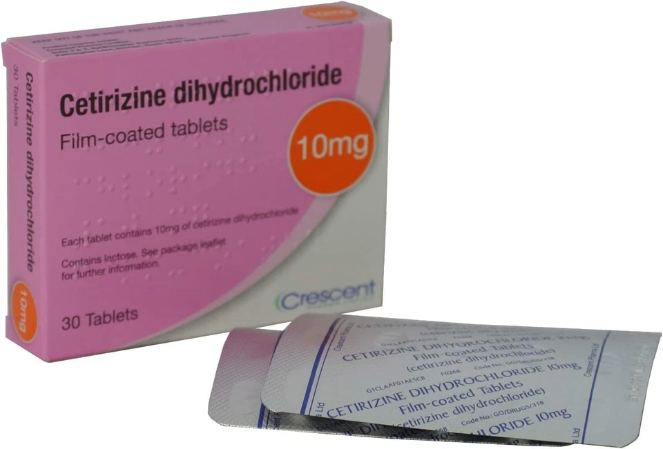 Cetirizine Dihydrochloride 10mg - 12 Packs (Total 360 Tablets) Hayfever Relief