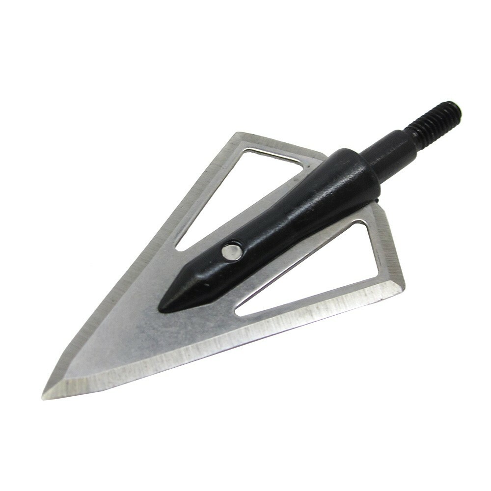 Safari Choice Crossbow Fixed Blades Broadheads 100g, 3pc Pack (Black)