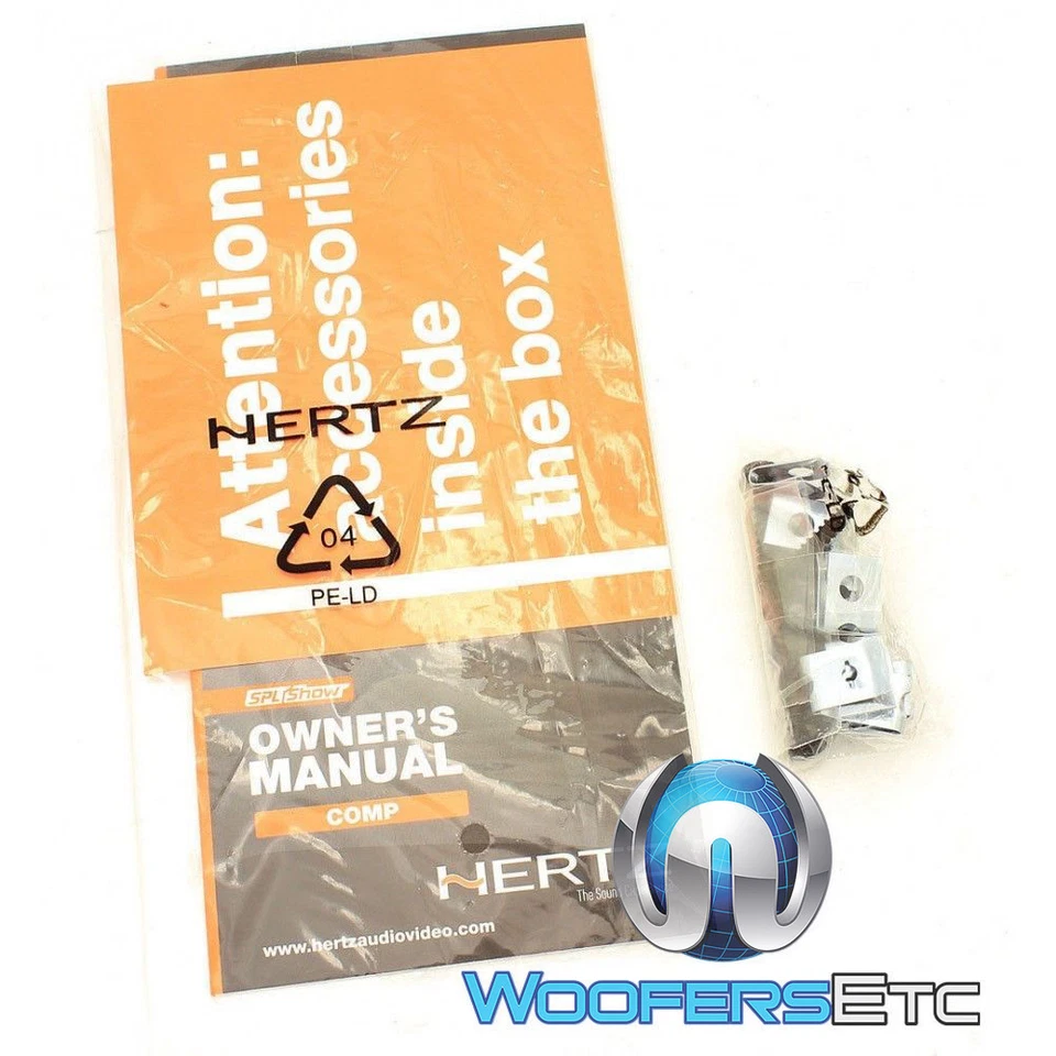 HERTZ SV200L 8" SPL SHOW 500W WOOFERS CAR AUDIO 4 OHM MIDBASS SPEAKERS NEW - Image 3 of 4