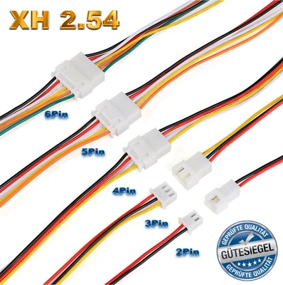 ✅ Micro JST XH 2.54 2P 3P 4P 5P 6PIN Male Female Stecker Buchse je 15cm Kabel ✅