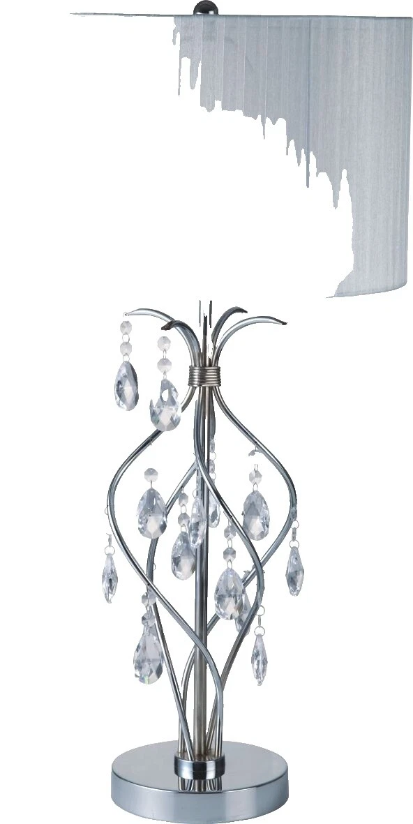 Lámparas de Mesa de cristal blanca