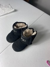 UGG Black Suede Boots w/Sheepskin Lining. Toddler Size 4/5.