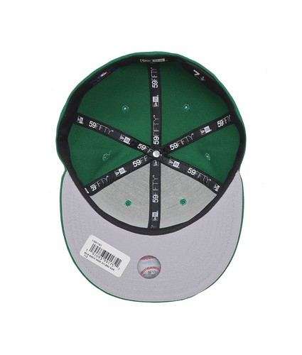 New Era 59Fifty Men Boys Hat MLB Basic Atlanta Braves Kelly Green Fitted Cap - Picture 5 of 5