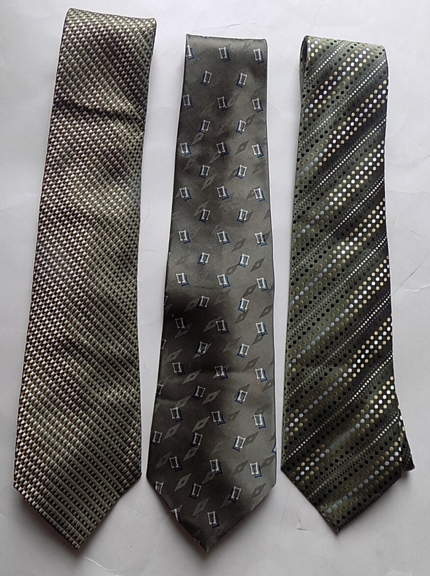 未使用 GEOFFREY B. SMALL／handmade silk tie Men's Geoffrey Beene Silk Neck Tie - Purple, Black and Pink