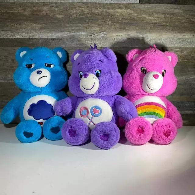 Pink and sale blue care bear