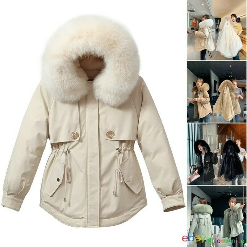 VESTE FEMME FEMME A CAPUCHE HAUT D HIVER PARKER PARKA MANTEAU COURT VETEMENTS D