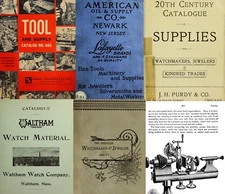 Antique & Vtg Watchmaker Jeweler catalogs Manuals **Digital Scans** PDF Format