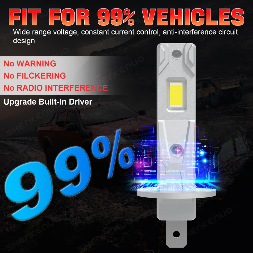 Para Kia Forte Koup 2010-2013 6 peças farol de LED feixe alto/baixo + lâmpadas de neblina - Imagem 2 de 4